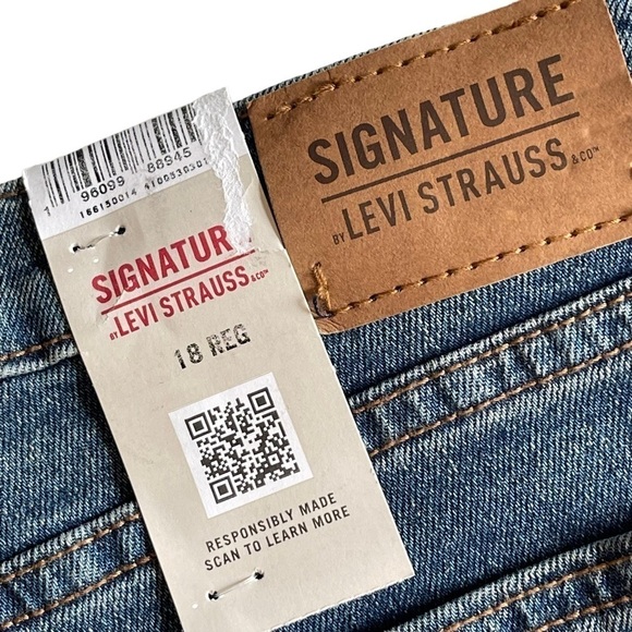 Signature by Levi Strauss Size 18 youth Boys Taper leg Jeans NWT - Picture 11 of 11